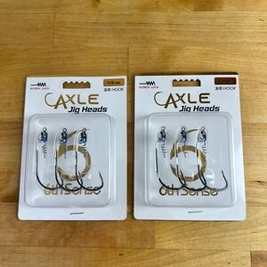 6th Sense Fishing Jig Heads Axle Swimbait 1/8oz 3/0 Hook Baby Shad New 2 Pack
